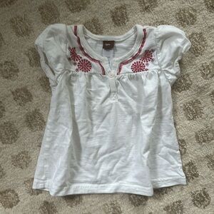 Tea Collection | Embroidered Short Sleeve Top 2T